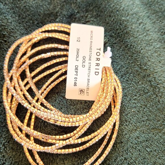 NWT Micro Rhinestone Stretch Bracelet - Picture 5 of 5